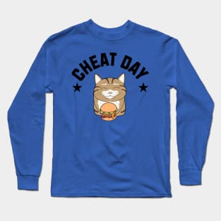 Cat Burger Cheat Day Long Sleeve T-Shirt